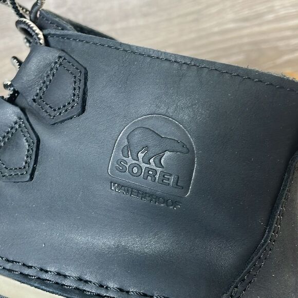 Sorel Out ‘N About Plus Black Nubuck Women’s Sz 7.5 Warm Waterproof Duck Boots - Picture 11 of 12